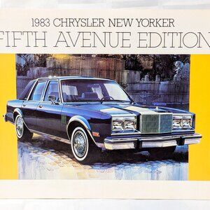 1983 CHRYSLER NEW YORKER FIFTH AVENUE EDITION ADVERTISING BOOKLET DEALERSHIP